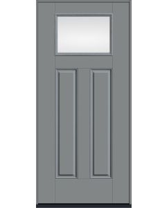 80 Low-E Craftsman Top View 2 Panel Smooth Fiberglass Single Door , WBD Impact