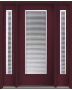 80 Clear Raise/Tilt Smooth Full Lite Fiberglass Single Door,Sidelites , WBD Impact
