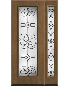 96 Salinas Full Lite Mahogany Empty Single Door,Sidelite , WBD Impact