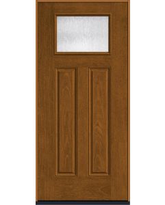 80 Chord Craftsman Top View 2 Panel Mahogany Fiberglass Single Door , WBD Impact