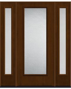 80 Granite Full Lite Mahogany Fiberglass Single Door,Sidelites , WBD Impact