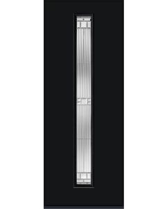 96 Saratoga Modern Pulse Linea Centered Smooth Fiberglass Single Door , WBD Impact