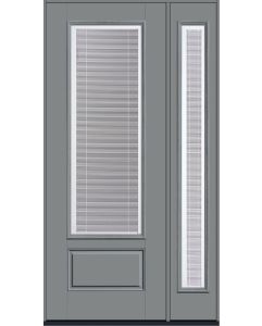 96 Low-E Raise/Tilt Smooth 3/4 Lite 1 Panel Fiberglass Single Door,Sidelite , WBD Impact