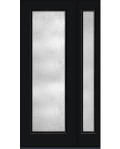 96 Rainglass Full Lite Smooth Fiberglass Single Door,Sidelite , WBD Impact