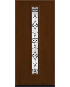 80 Salinas Modern Pulse Linea Centered Mahogany Fiberglass Single Door , WBD Impact