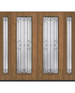 96 Riserva Full Lite Oak Fiberglass Double Door,Sidelites , WBD Impact