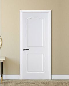 2-Panel Arch, Soft White, Prefinished Interior Single Door