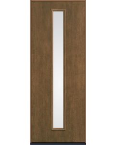 96 Clear Modern Pulse Linea Centered Mahogany Fiberglass Single Door , WBD Impact