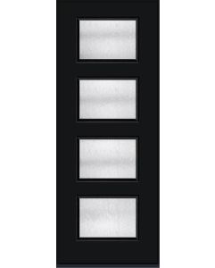 96 Chord Modern Pulse Ari 4-Lite Smooth Fiberglass Single Door , WBD Impact