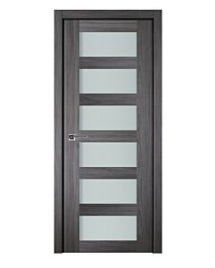 Italia Vetro, Laminated Glass Swiss Elm 6-Lite, Prefinished Interior Single Door