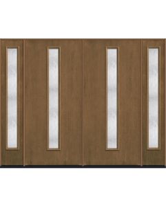 80 Chord Modern Pulse Linea Centered Mahogany Fiberglass Double Door,Sidelites , WBD Impact