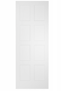 7980 Wood 7+ Panel  Transitional Shaker Single Interior Door