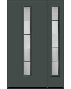 80 Axis Modern Pulse Linea Centered Smooth Fiberglass Single Door,Sidelite , WBD Impact