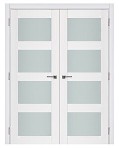 Triplex 21 4-Lite Prefinished Interior Double Door