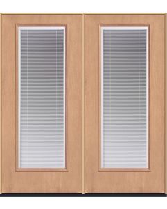 80 Low-E Raise/Tilt Mahogany Full Lite Fiberglass Double Doors , WBD Impact