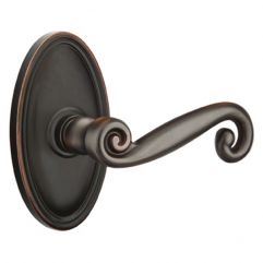 Rustic Lever with Oval Rosette