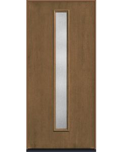 80 Rainglass Modern Pulse Linea Centered Mahogany Fiberglass Single Door , WBD Impact