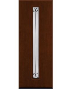 96 Riserva Modern Pulse Linea Centered Mahogany Fiberglass Single Door , WBD Impact