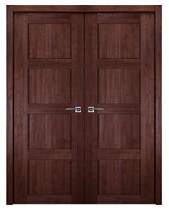 Italia Stile, 4-Panel, Shaker Prefinished Interior Double Door