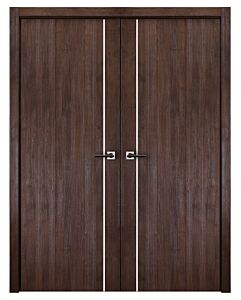 Italia Flush, Prestige Brown 03, Prefinished Interior Double Door