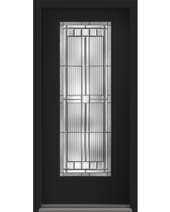 80 Saratoga Full Lite Smooth Fiberglass Single Door , WBD Impact