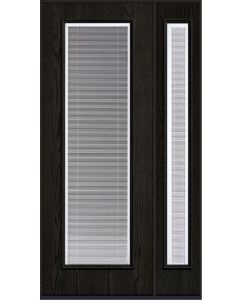 96 Clear Raise/Tilt Oak Fiberglass Single Door,Sidelite , WBD Impact