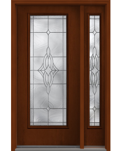 80 Wellesley Full Lite Mahogany Fiberglass Single Door,Sidelite , WBD Impact