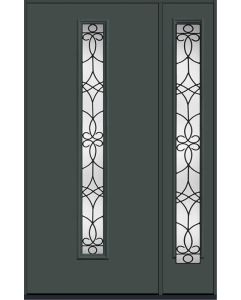 80 Salinas Modern Pulse Linea Centered Smooth Fiberglass Single Door,Sidelite , WBD Impact