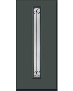 80 Riserva Modern Pulse Linea Centered Smooth Fiberglass Single Door , WBD Impact