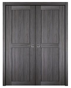Italia Stile, 2-Panel, Shaker Prefinished Interior Double Door