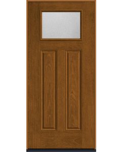 80 Granite Craftsman Top View 2 Panel Mahogany Fiberglass Single Door , WBD Impact