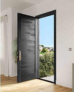 Mahogany Modern 1 Panel Shaker Solid Single Door