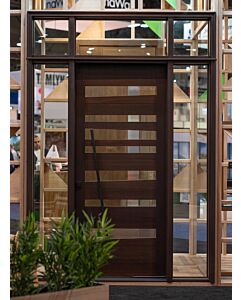 Serenade Artistic Lite Shaker Contemporary Modern Single Door, Sidelites