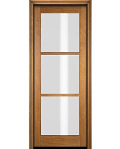 Mahogany Full Lite, 3 Lite SDL Single Door|G301-OG
