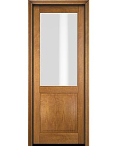 Mahogany 1/2 Lite 1 Panel Single Door|G5001-OG