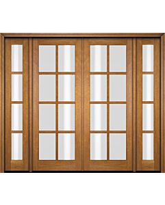 Mahogany Full Lite, 8 Lite SDL Double Door, Sidelites|G801-OG