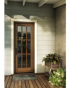 Mahogany Full Lite, 9 Lite SDL Single Door|G901-OG