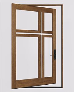 Mahogany KROSSA SDL Contemporary Modern Shaker Pivot Door