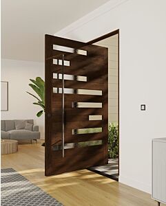 Mahogany Mercury Artistic Lite Designer  Shaker Pivot Door