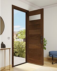 Mahogany Top View  Modular Modern Shaker Single Door|MR-11-1001-1