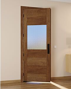Mahogany Center Lite  Modular Modern Shaker Single Door|MR-11-601-1