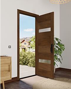 Mahogany Slimlite  Modular Modern Shaker Single Door|MR-9-802-1-SLM