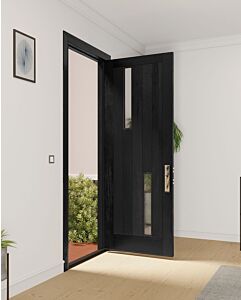 Mahogany Artistic Lite  Modular Modern Shaker Single Door|MRV-53G-5-AS