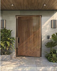 Mahogany MRV101 Modular Modern Shaker Solid Pivot Door|MRV101-SW-SH12-Pivot