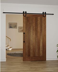 Mahogany 1 Panel Shaker Single Barn Door|MRV101-BARN