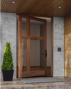 OUROBOROS | Mahogany OUROBOROS Stylish Multi Lite SDL Designer Shaker Pivot Door