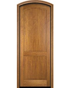 Mahogany Arch Top 2 Panel Solid Single Door|P201-ART-OG