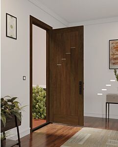 Mahogany Layard Slimlite Razor Lite  Contemporary Modern Shaker Single Door