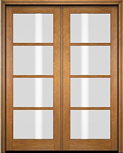 Mahogany Full Lite, 4 Lite SDL Double Door|G401-OG