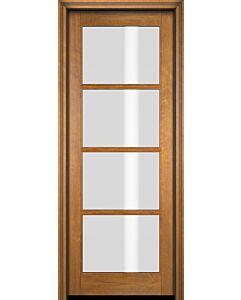 Mahogany Full Lite, 4 Lite SDL Single Door|G401-OG